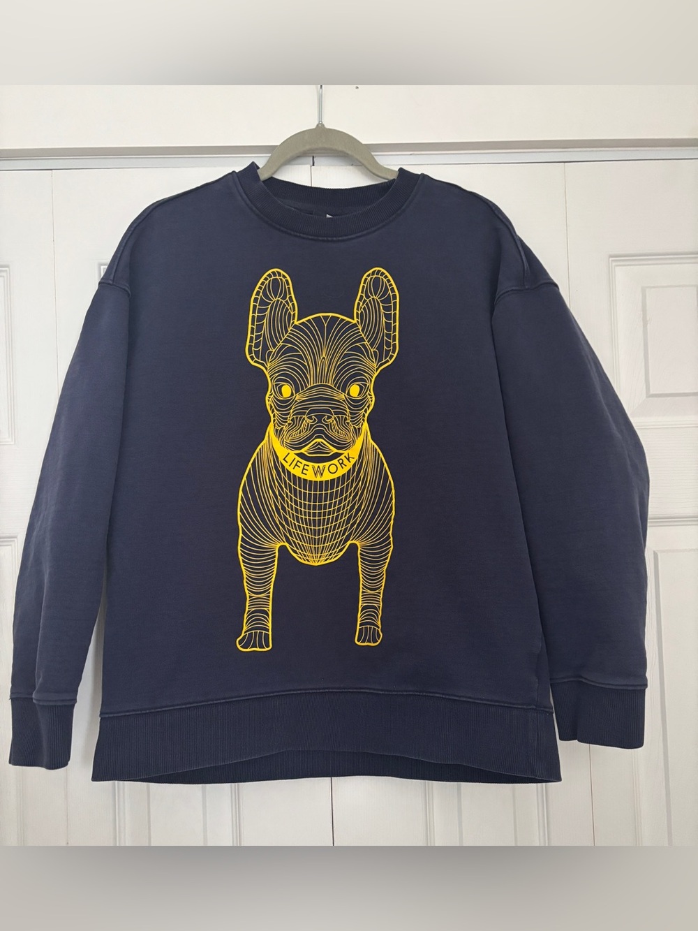 Lifework Radog Design Crewneck Sweatshirt French Bulldog Korea Size Men’s Medium